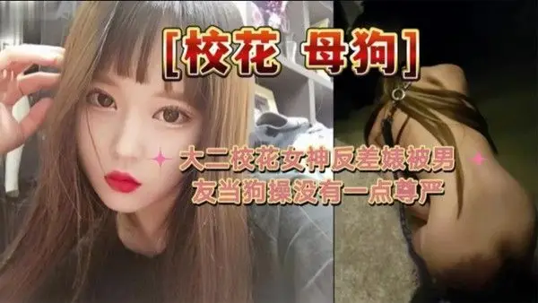 大二校.花母狗大二校花女神反差婊被男友当狗操没有一点尊严