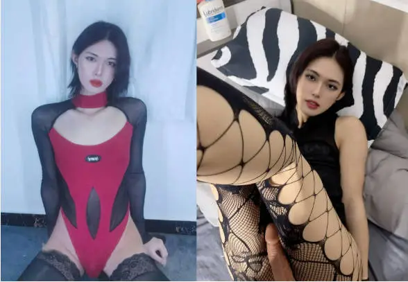 长很像阿朱的超高颜值广州TS【桃子吖】与金主 女闺蜜啪啪