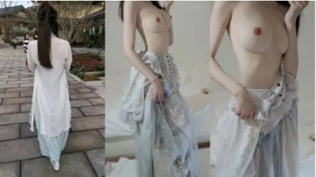 【超清微露脸】给姐姐汉服拍照为名，嫩穴无限喷水，不停说我太敏感了不要操了