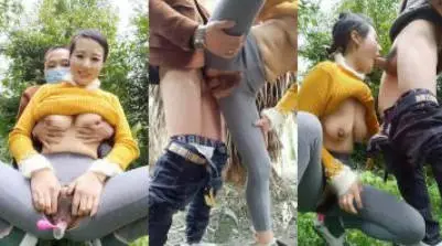 四川风骚美熟女跟老公下午到果园溜达，四下无人开始啪啪，开档跳蛋口交后入，淫荡又刺激骚叫充斥了整个果园