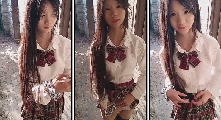【水嫩宝宝】农村07年美少女 户外跳蛋 沟搭隔壁油腻大叔 舔逼 真润 放得开 (3)