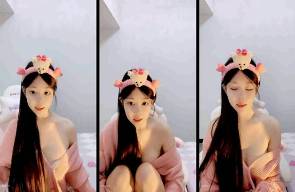 我靠，爱死了， 【小米】，好嫩啊，雪白纯大胸，无毛一线肥美逼 ，小仙女再配上这么美的大奶子，绝了