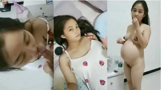 很嫩的小萝莉被男友搞大肚子，五六个月了还要直播赚奶粉钱，口交自慰水多，需求还是很旺盛