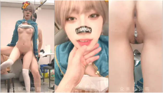 极品颜值反差少女【创可贴贴】万圣节可爱小僵尸被道士爸爸爆操，屌撑满润滑湿暖蜜穴 美妙后入Q弹蜜桃臀
