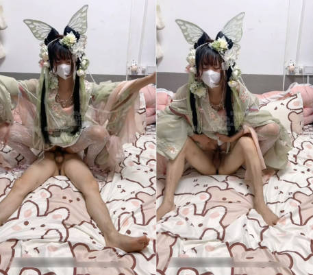 小仙女姐姐优雅汉服莲生万物 全程lo鞋站立后入小骚穴 平时乖巧的小妹妹，调教起来也是条小母狗2