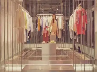 北京天使捷哥裸体购物大胆露出！顺便客串展柜模特骚气诱惑