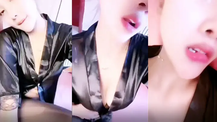 黑衣女子给粉丝福利秀下好身材近的距离看看