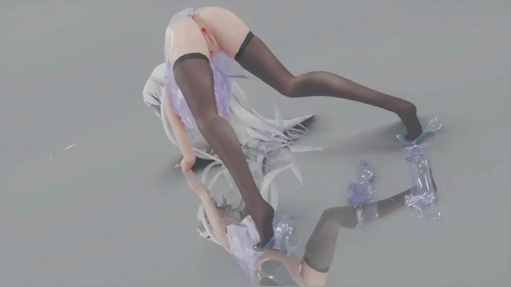 MMD20 淫荡弱音！黑丝高跟美腿狂摆，骚穴被巨棒爆操到疯狂内射