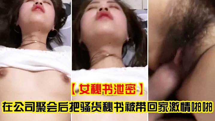 骚货女秘书公司聚会后泄密激情 被带回家狂操内射