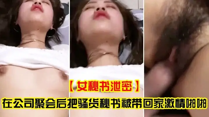 骚货女秘书公司聚会后泄密激情 被带回家狂操内射