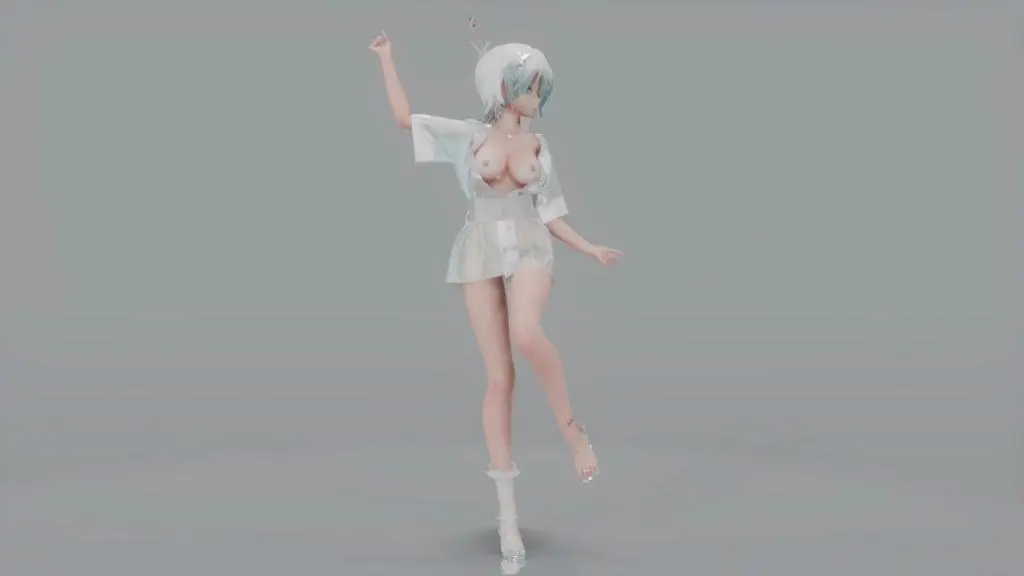 MMD21 和服真空极品骚货言和 极乐净土淫舞爆操内射