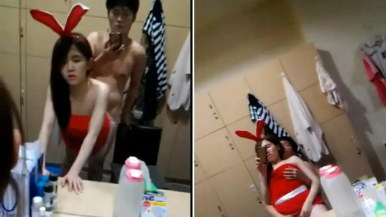 本土蠻勁爆的小明星化妝間與男友激情啪啪