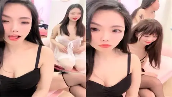 三只丝袜骚母狗主动求操，饥渴狼友轮流抽插玩弄！