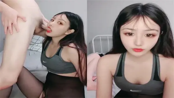 黑丝苗条骚妹口交挑逗男友，骑乘上位浪叫狂操猛干！