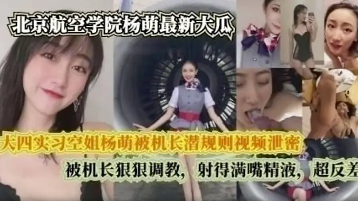 空姐杨萌被机长爆操潜规则 满嘴颜射超反差淫荡高潮