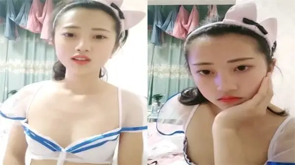 清纯小萝莉被迫下海直播赚生活费，诱人全程曝光！