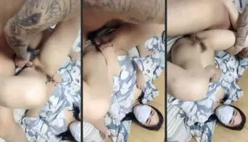 纹身猛男狂操女友 妹子躺平享受激烈抽插
