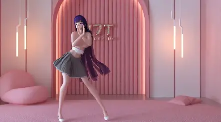 MMD 雷电芽衣化身火辣恶魔人妻，被巨根狂干内射喷潮！
