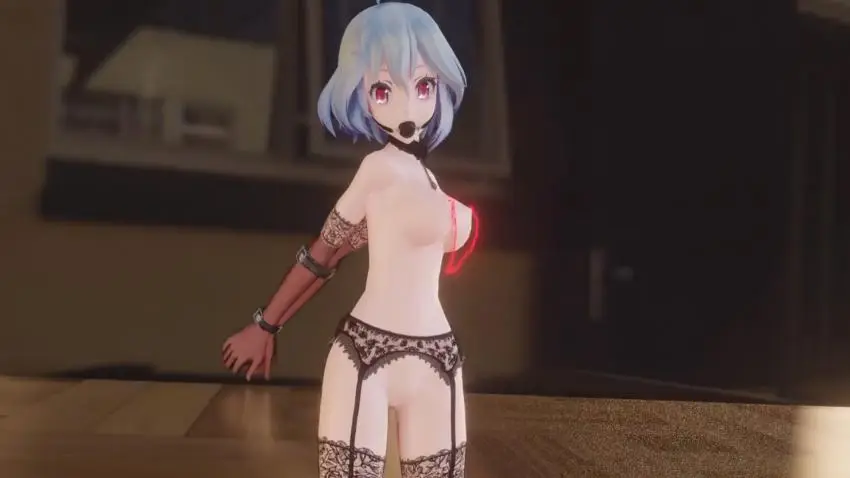 MMDMikuSM 极品美少女SM捆绑调教 骚足深喉侍奉