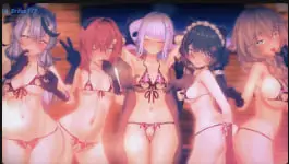 Akira的Nijisanji虚拟主播夏日激情色情动画：重节奏丝带视角诱惑无限