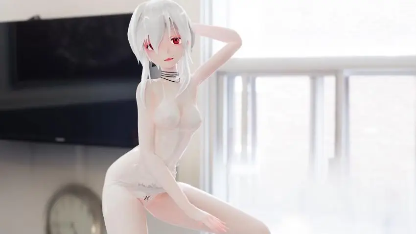 MMD：极品Hakulalalay跪舔硬挺肉棒，魅惑深喉狂吸到你高潮喷射！