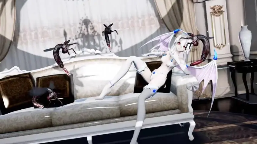 MMD巨乳女神HAKU绝望沦陷！被异形昆虫狂插猛干内射喷潮