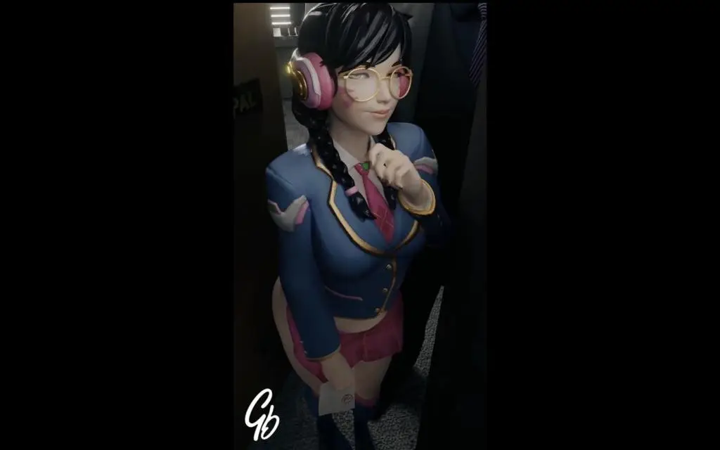 3D D.Va学园：淫荡女学生的课后诱惑