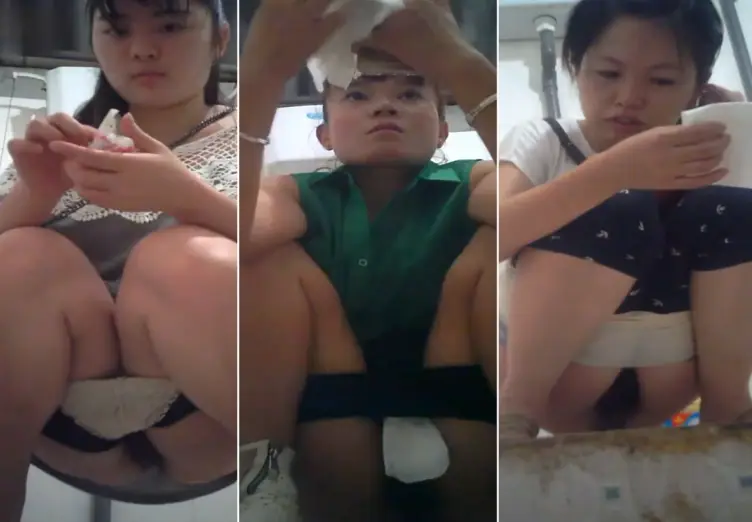 20205781414用户上传商场全景厕拍系列_看起来很社会的大姐抽烟姿势很霸气