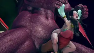 3D动画-巨大的怪物他妈的阿拉伯公主