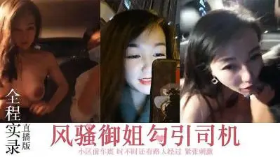风骚御姐，勾搭司机，小区前车震.